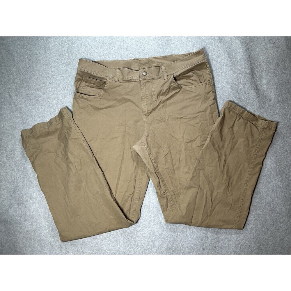 Columbia Hiking Pants Mens W36 L34 Khaki Light weight Breathable Slight Taper